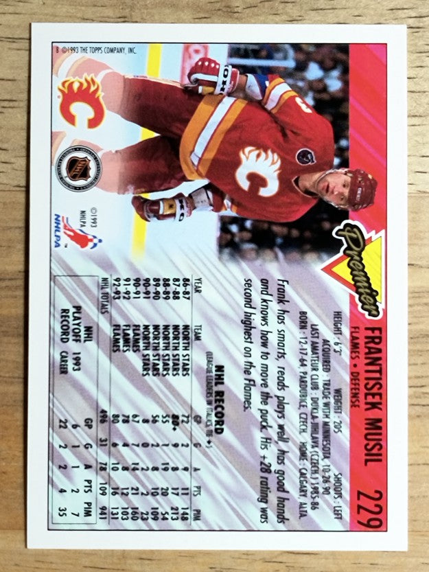 1993-94 Topps Premier #229 Frank Musil