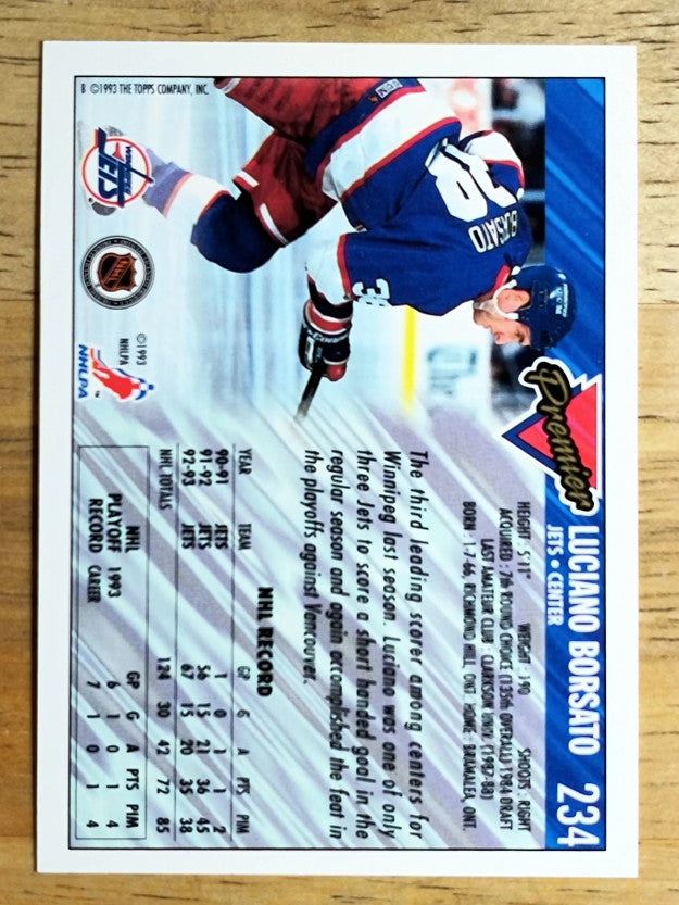 1993-94 Topps Premier #234 Luciano Borsato