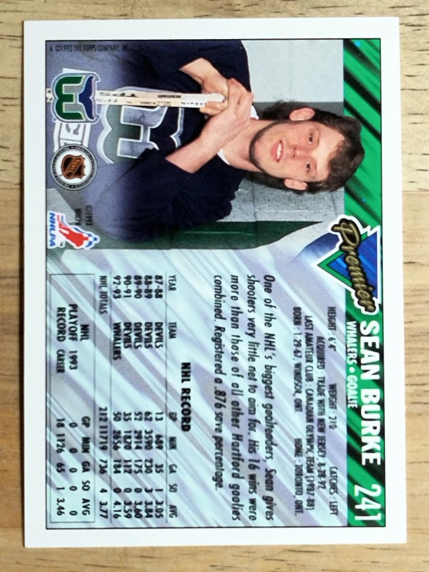 1993-94 Topps Premier #241 Sean Burke