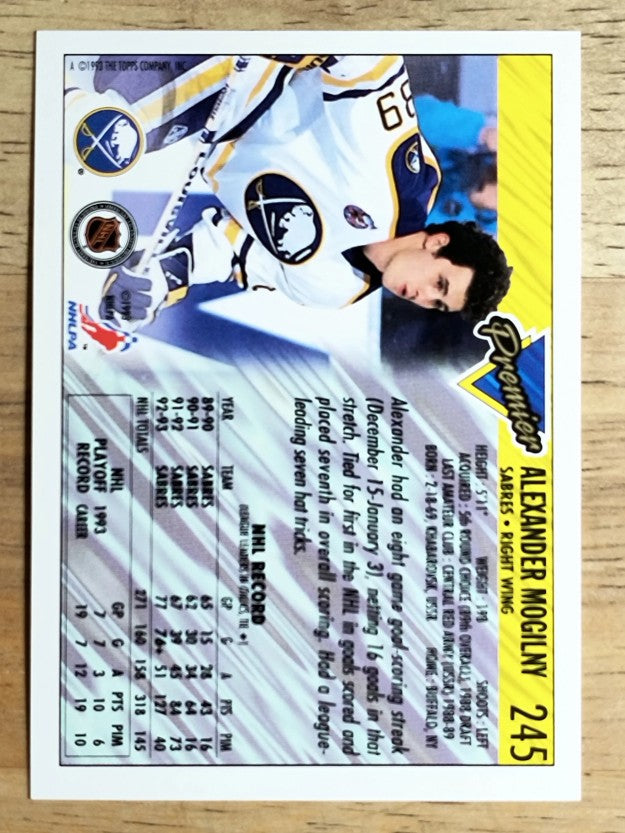 1993-94 Topps Premier #245 Alexander Mogilny