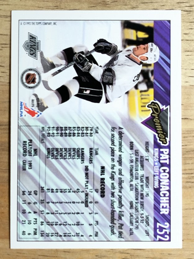 1993-94 Topps Premier #252 Pat Conacher