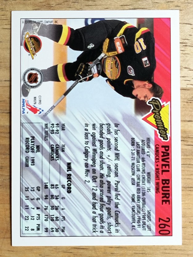 1993-94 Topps Premier #260 Pavel Bure
