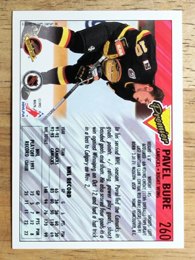 1993-94 Topps Premier #260 Pavel Bure