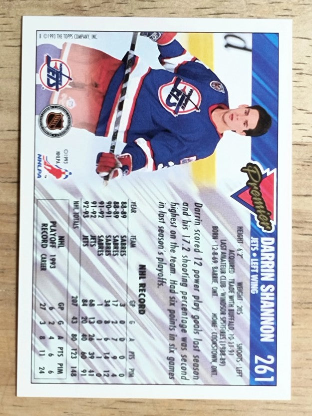 1993-94 Topps Premier #261 Darrin Shannon