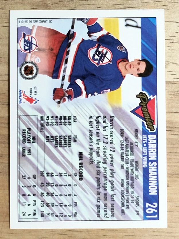 1993-94 Topps Premier #261 Darrin Shannon