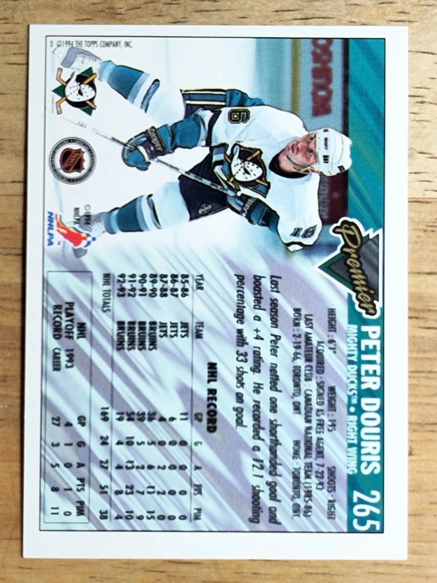 1993-94 Topps Premier #265 Peter Douris