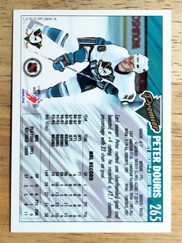 1993-94 Topps Premier #265 Peter Douris