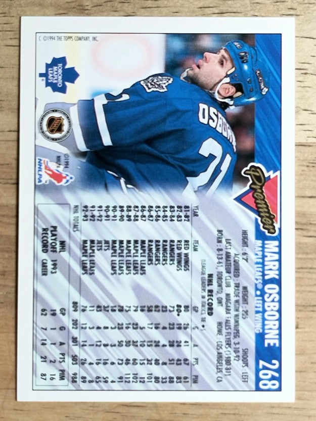 1993-94 Topps Premier #268 Mark Osborne