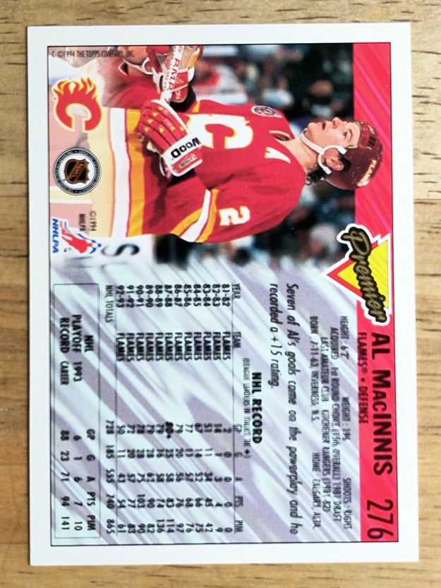1993-94 Topps Premier #276 Al MacInnis
