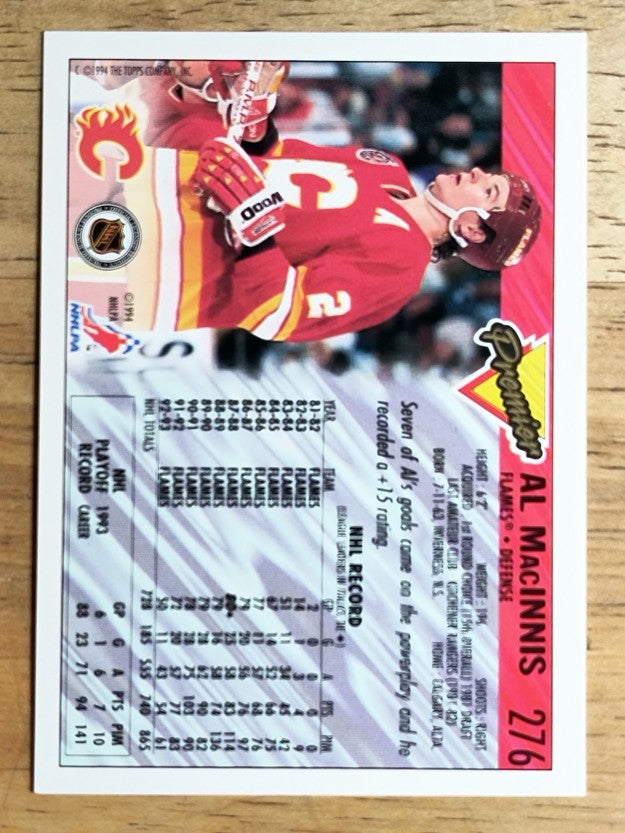 1993-94 Topps Premier #276 Al MacInnis