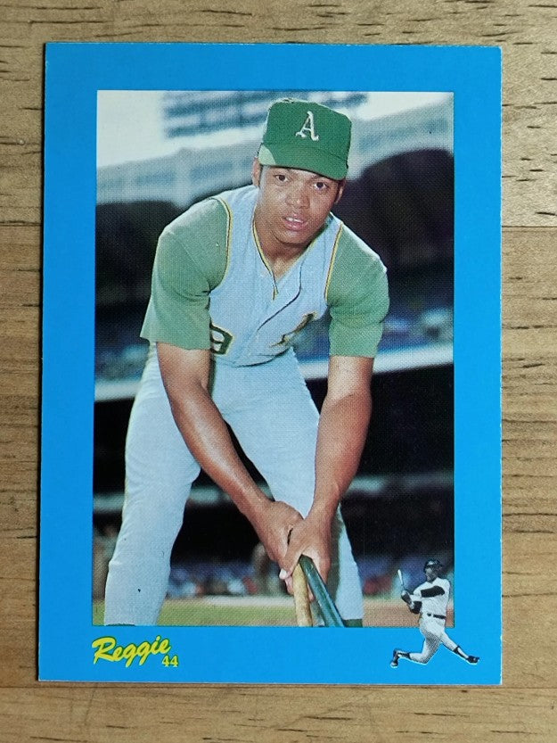1984 Galasso Reggie Jackson Mini #3 Reggie Jackson/Reggie Becomes a Starter