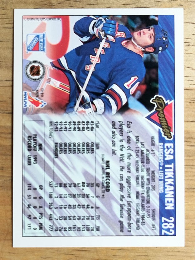 1993-94 Topps Premier #282 Esa Tikkanen