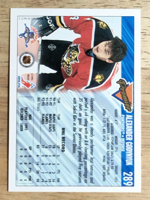 1993-94 Topps Premier #289 Alexander Godynyuk