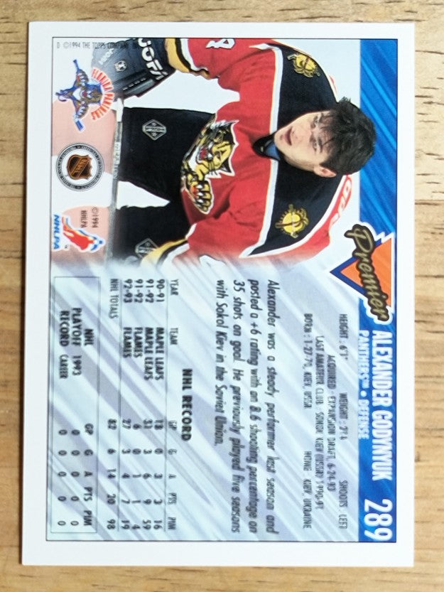 1993-94 Topps Premier #289 Alexander Godynyuk