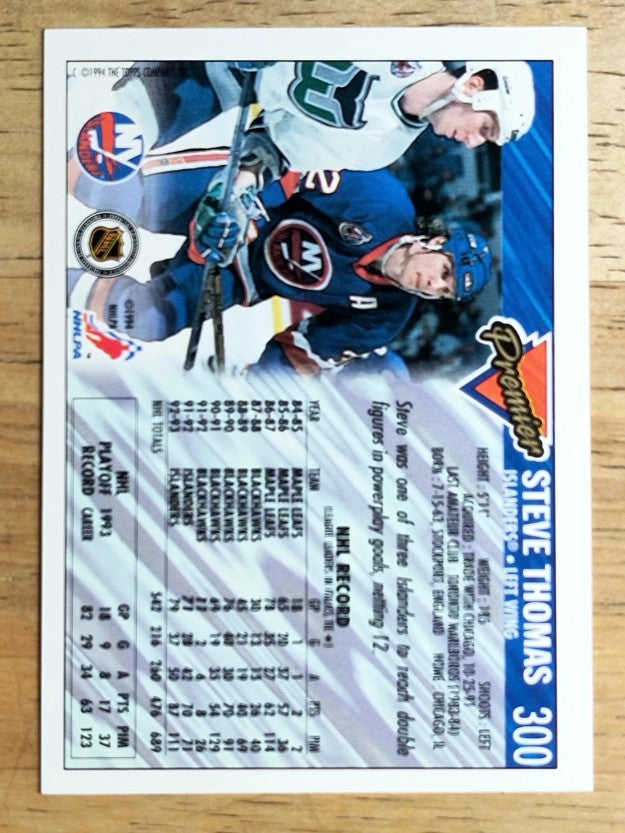 1993-94 Topps Premier #300 Steve Thomas