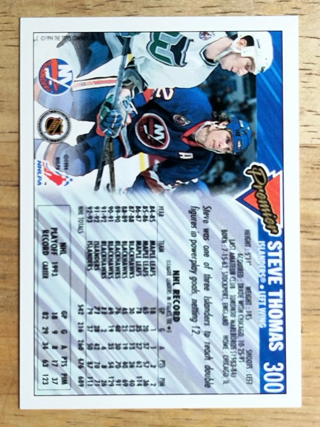 1993-94 Topps Premier #300 Steve Thomas