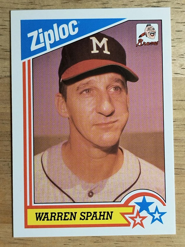 1992 Ziploc #1 Warren Spahn