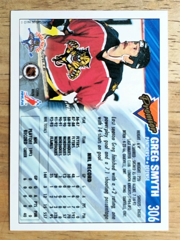 1993-94 Topps Premier #306 Greg Smyth