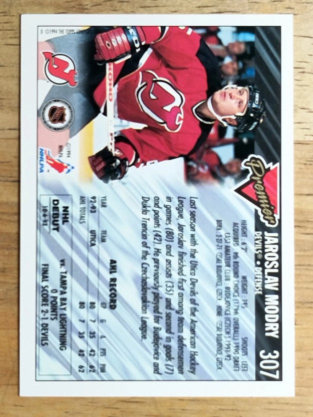 1993-94 Topps Premier #307 Jaroslav Modry RC