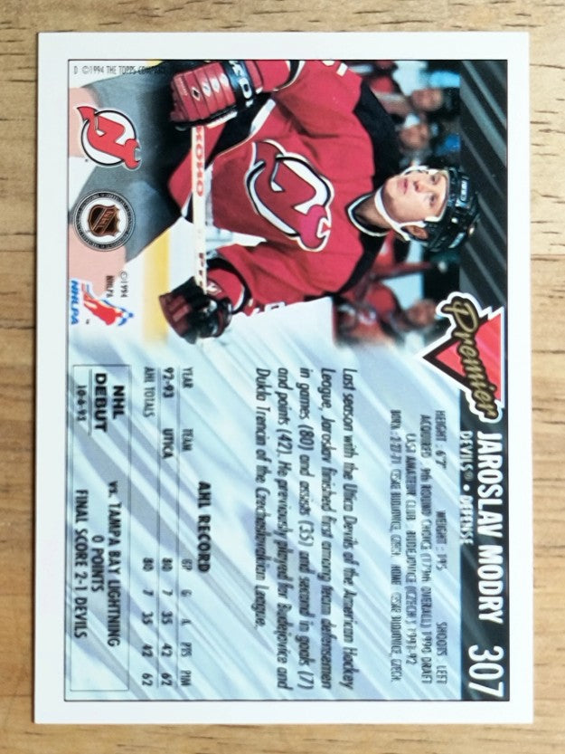 1993-94 Topps Premier #307 Jaroslav Modry RC