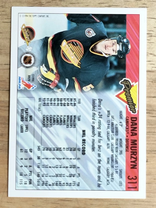 1993-94 Topps Premier #311 Dana Murzyn