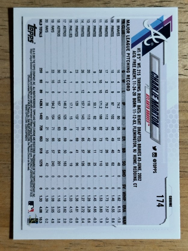 2021 Topps Chrome #174 Charlie Morton
