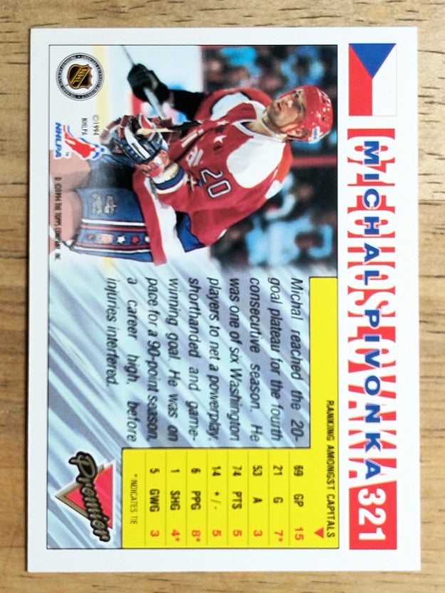 1993-94 Topps Premier #321 Michal Pivonka