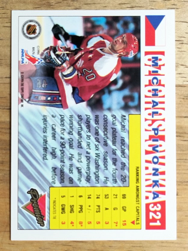 1993-94 Topps Premier #321 Michal Pivonka