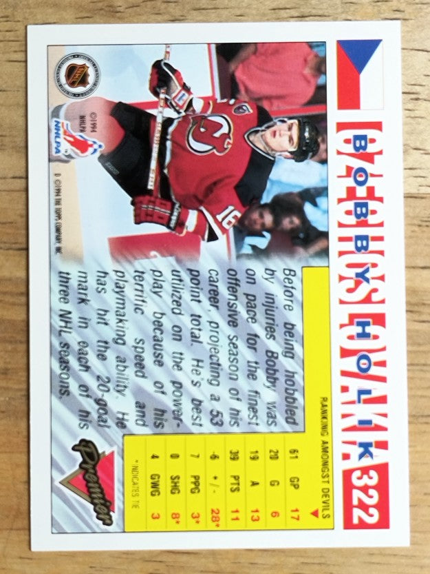 1993-94 Topps Premier #322 Bobby Holik