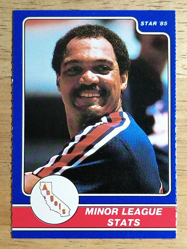 1985 Star Reggie Jackson #2 Reggie Jackson/Minor League Stats
