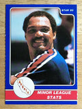 1985 Star Reggie Jackson #2 Reggie Jackson/Minor League Stats