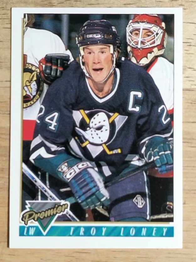 1993-94 Topps Premier #340 Troy Loney