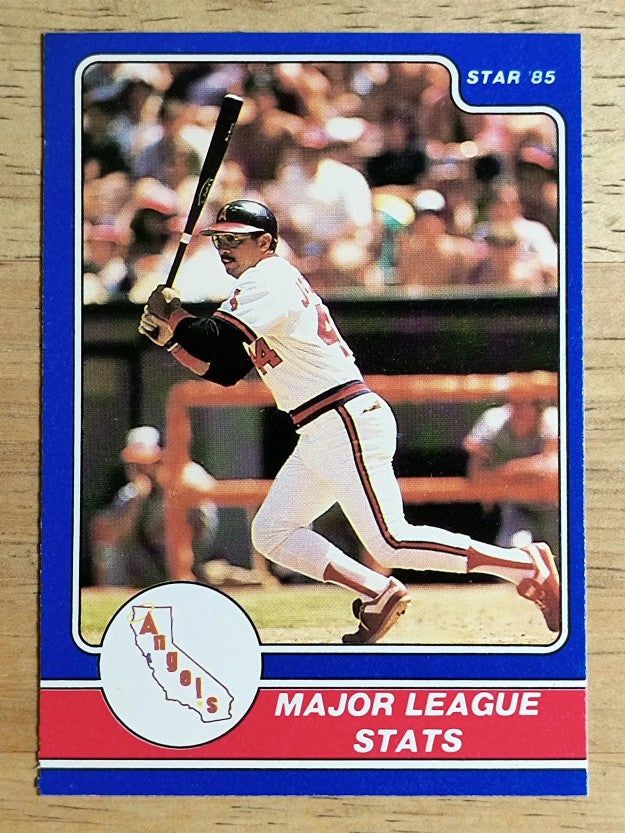 1985 Star Reggie Jackson #3 Reggie Jackson/Major League Stats