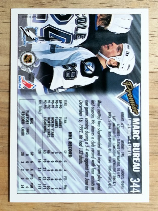 1993-94 Topps Premier #344 Marc Bureau