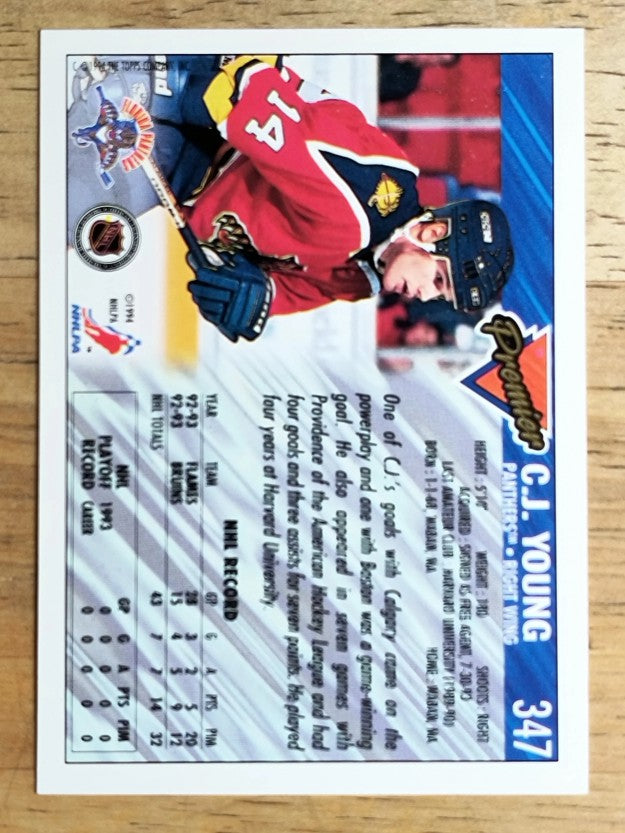1993-94 Topps Premier #347 C.J. Young