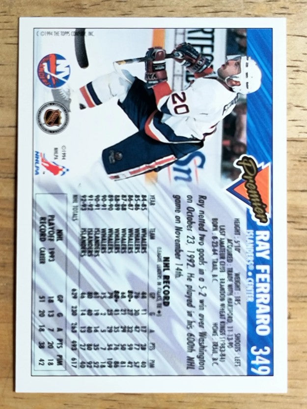 1993-94 Topps Premier #349 Ray Ferraro