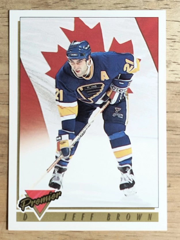 1993-94 Topps Premier #381 Jeff Brown CAN