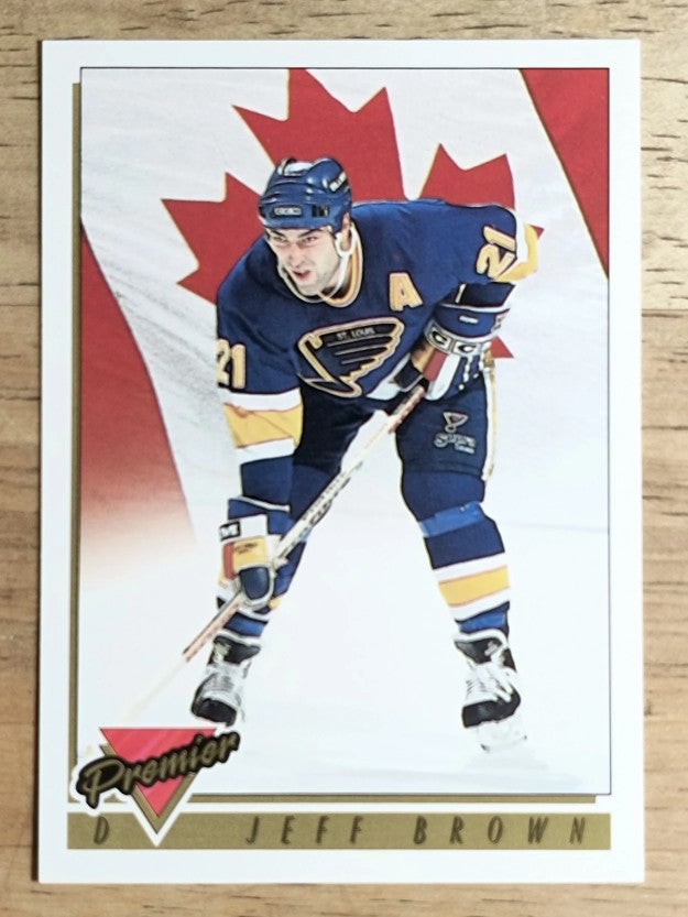 1993-94 Topps Premier #381 Jeff Brown CAN