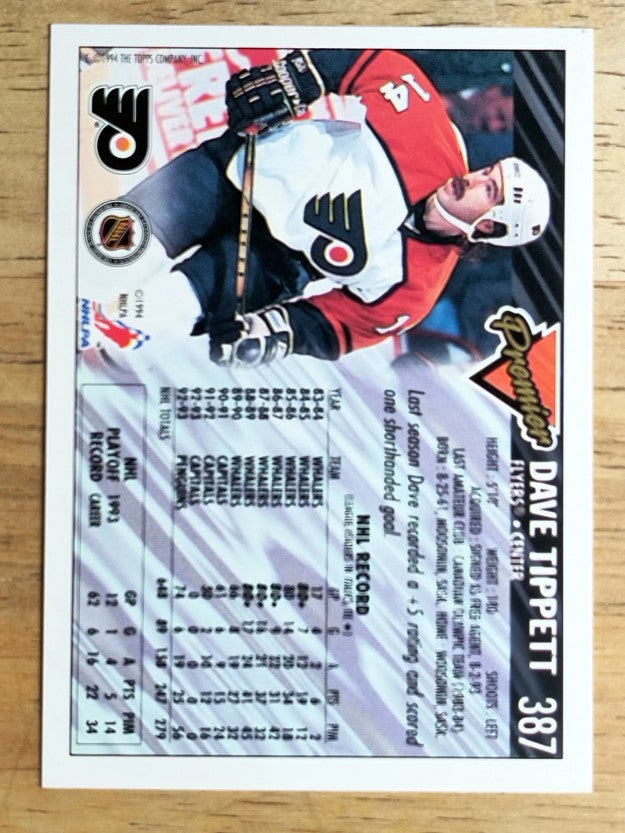 1993-94 Topps Premier #387 Dave Tippett