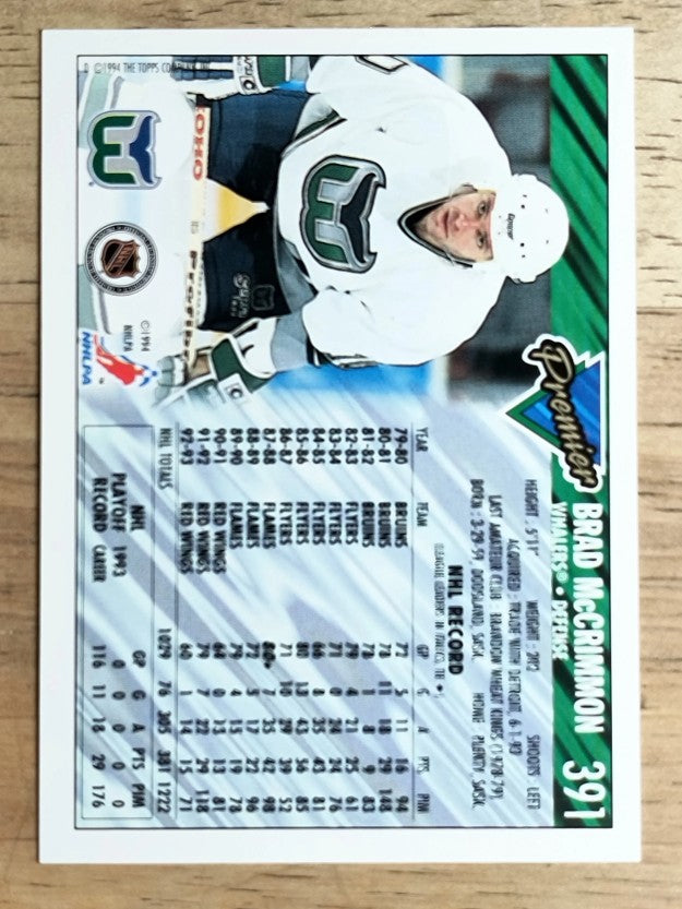 1993-94 Topps Premier #391 Brad McCrimmon