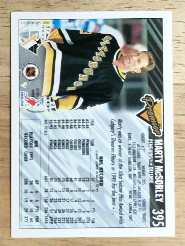 1993-94 Topps Premier #395 Marty McSorley