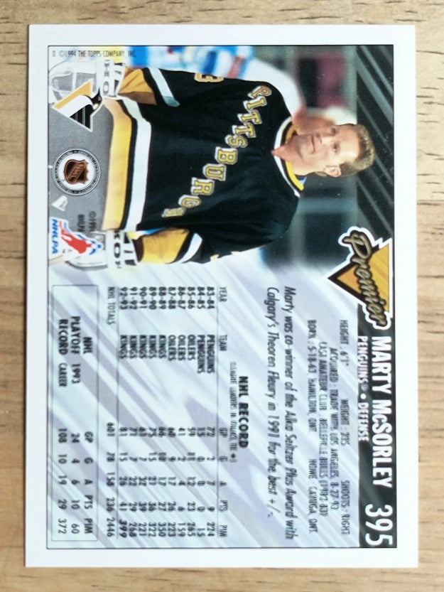 1993-94 Topps Premier #395 Marty McSorley