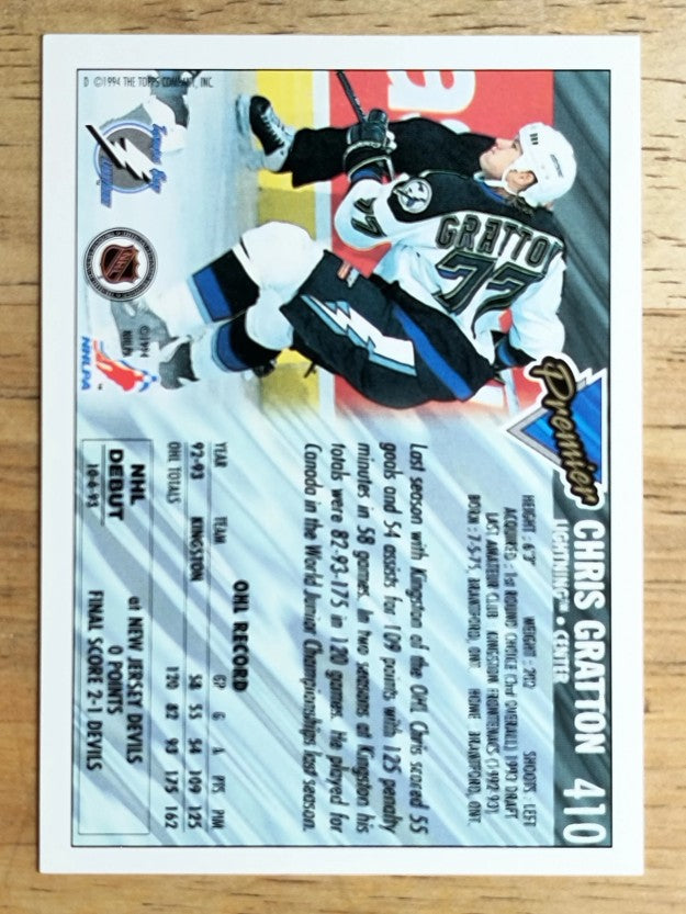 1993-94 Topps Premier #410 Chris Gratton