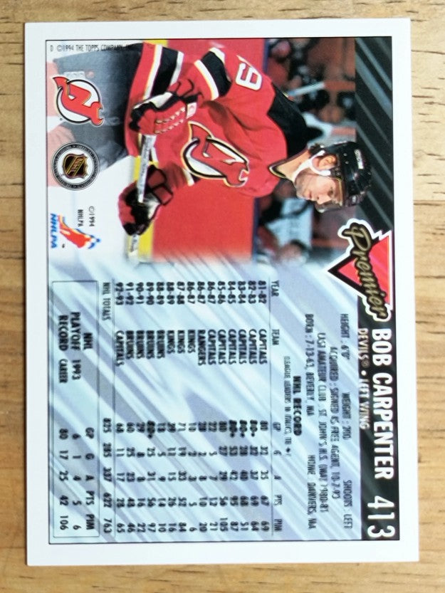 1993-94 Topps Premier #413 Bob Carpenter