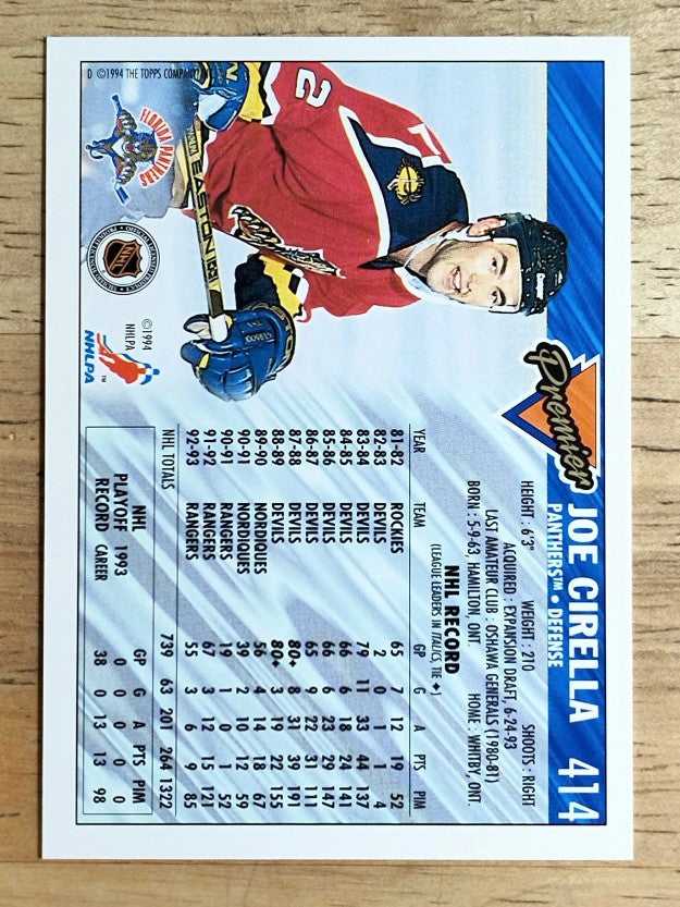 1993-94 Topps Premier #414 Joe Cirella