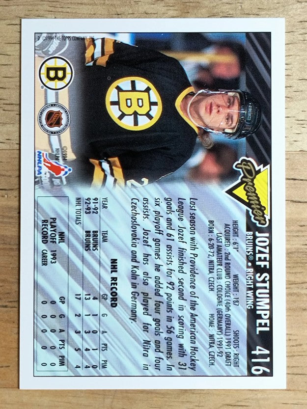 1993-94 Topps Premier #416 Jozef Stumpel