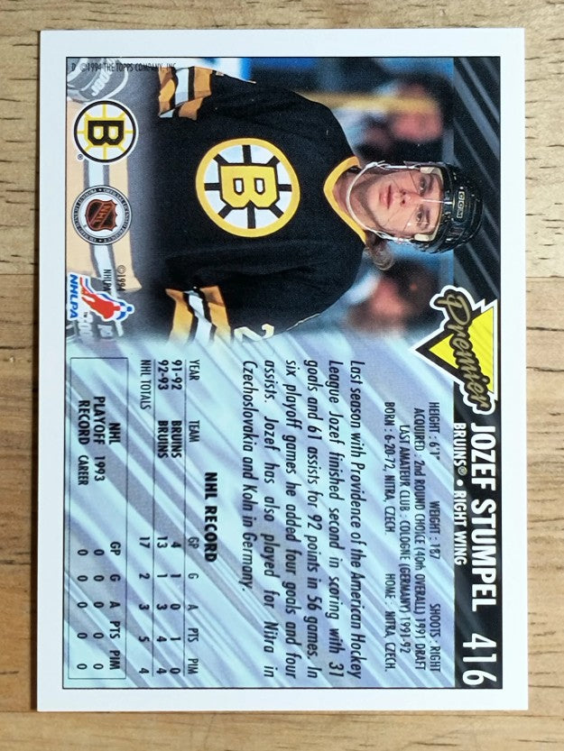 1993-94 Topps Premier #416 Jozef Stumpel