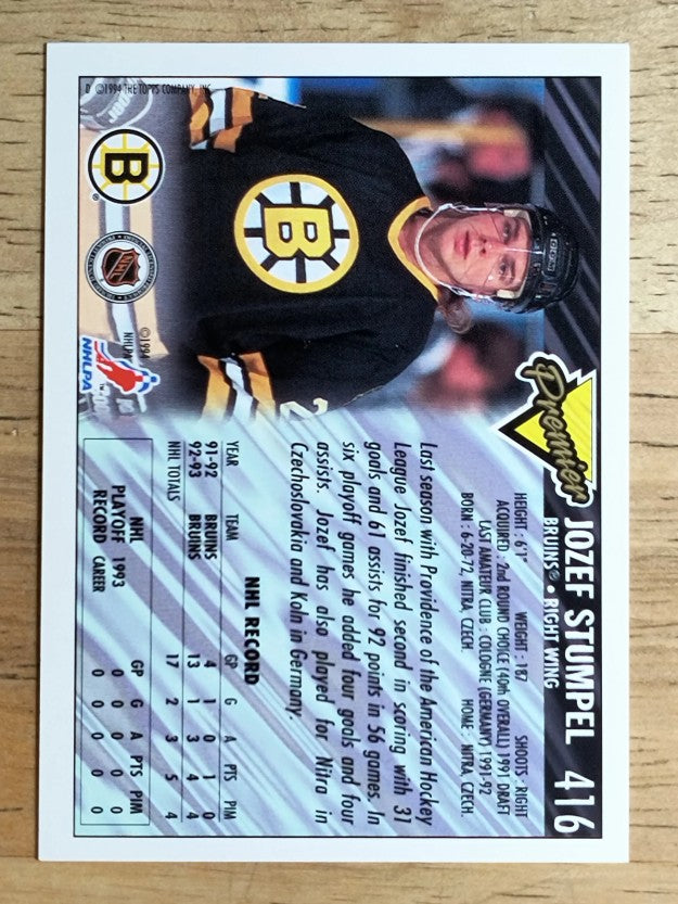 1993-94 Topps Premier #416 Jozef Stumpel