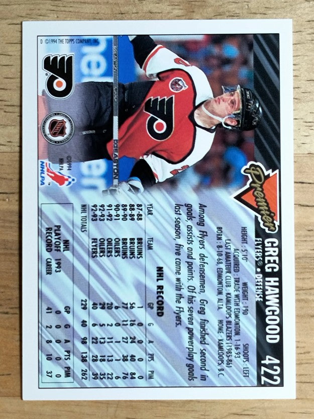 1993-94 Topps Premier #422 Greg Hawgood