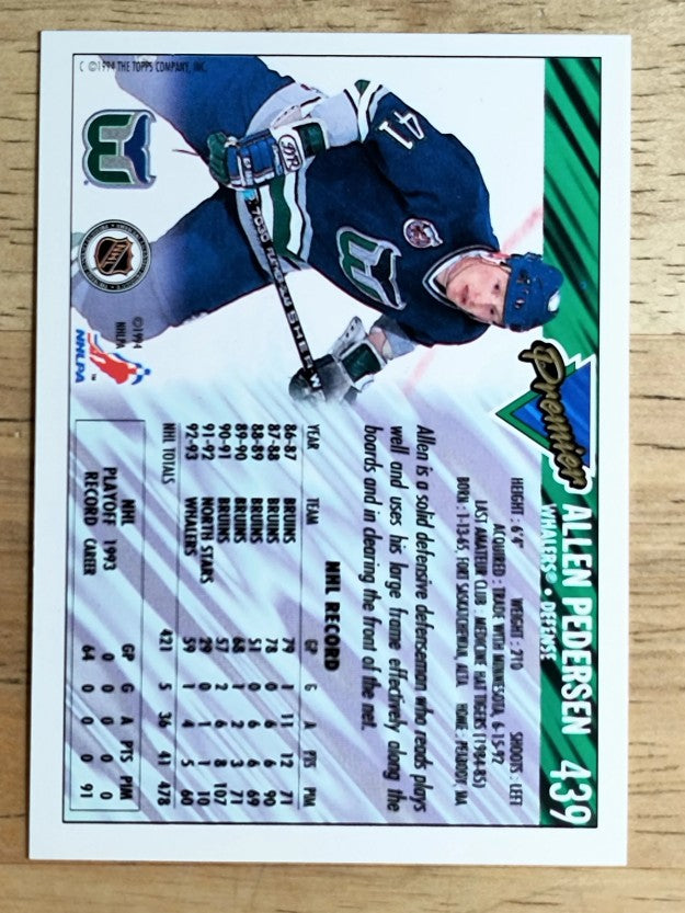 1993-94 Topps Premier #439 Allen Pedersen